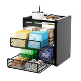 NANAGIFTREE organizador de té con dos cajones práctico y compacto.