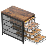 NANANARDOSO porta-cápsulas de café Keurig sobre madera, orden y estilo.