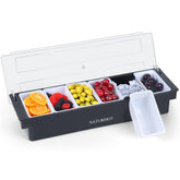 NatureKit contenedor de condimentos enfriado por hielo con tapa para exhibir alimentos