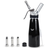 Dispensador NATUREKIT de 500 ml, cuerpo metálico resistente para cremas batidas suaves
