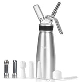 NatureKIT espumador de crema 500 ml: cuerpo ergonómico para uso cómodo en postres.