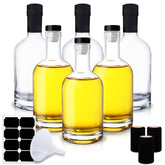 NAWORLI botellas de vidrio cristal con corcho para bebidas caseras