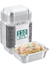 NEEBAKE bandejas de aluminio con tapas domo listas para servir comidas fácilmente.
