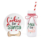 Nefelibata plato galletas para Santa, ideal para dejar galletas navideñas en la mesa