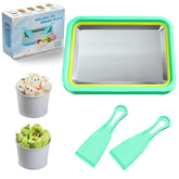 Nenkarn mini máquina helado enrollado con placa congelación para preparaciones rápidas en casa.