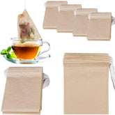 NEPAK bolsas desechables para té natural, filtro seguro para hojas sueltas y sabor limpio