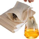 NEPAK bolsas filtrantes de té naturales para hojas sueltas, fácil manejo.