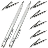 NEPAK trazador pack frontal mostrando dos unidades con cuerpo metálico y clip