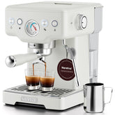 Neretva máquina de espresso con medidor de presión visible para ajustar el sabor
