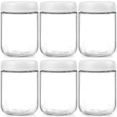 NETANY jarras de vidrio de 473 ml con tapas herméticas para conservar frescura.