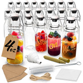 Nevlers botellas vidrio 4oz con tapa giratoria, ideal para extractos caseros