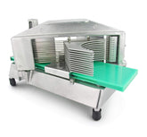 New Star Foodservice 39702 cortadora de tomates en 316 para cortes uniformes.