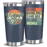 NewEleven 70º aniversario tumbler de 20 oz para bebidas frías o calientes.