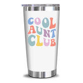 Vaso térmico NewEleven con Club Tía Genial en el frente, perfecto para regalo.