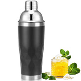 NewGF coctelera aislada negro 20oz vista frontal, ideal para mantener la temperatura de tus cócteles.