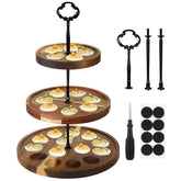 Bandeja Newtay para huevos rellenos, tres niveles, 26 porciones