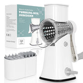 Nexsujo rallador 5-en-1 frente: preparación rápida de queso y verduras