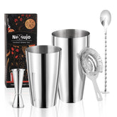 Nexsujo set Boston coctelería 18oz-28oz para preparar tragos con precisión y estilo