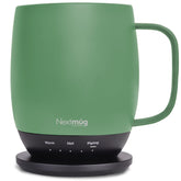 Nextmug muestra temperatura estable en la taza principal para café caliente durante horas.
