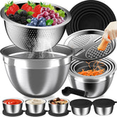 Tazones Nicdiet con tapas apilables para ahorrar espacio en la cocina