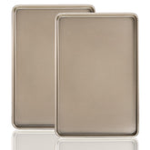 Nicunom conjunto de 2 bandejas para hornear, vistas completas para galletas.