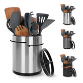 Nigelia organizador de utensilios con giro 360° para acceso rápido en la cocina.
