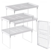 NiHome estante apilable de cocina para maximizar el espacio de despensa.