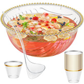 NiHome ponchera grande de 1.7 galones para servir bebidas en fiestas al aire libre.