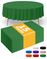 Niuara mantel circular verde, 84 pulgadas, protege la mesa durante fiestas.