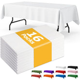 Mantel plástico blanco de Niuara para mesa rectangular, protección y limpieza rápida
