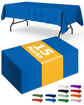 Mantel rectangular NIUARA azul 54x108 pulgadas para proteger la mesa en fiestas