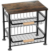 NiuYichee cesta-frutas-cocina-tres-niveles para mantener frutas ordenadas y al alcance