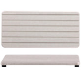 NiuYichee posavasos de diatomita rectangulares estriados ofrecen absorción rápida y control de humedad.