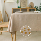 Mantel NLMUVW de lino beige 54x78 para protección y estilo
