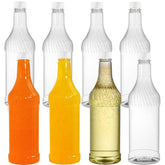 Noamus botellas 1L con tapas blancas, ideales para transportar bebidas con seguridad.