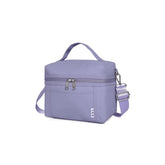 NOL bolsa de almuerzo aislada rosa claro, frente para mantener comida fresca.
