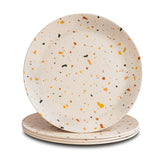 Conjunto de platos de bambú Nook Theory para niños, cuatro piezas, ideal para comidas diarias.
