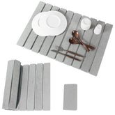 Nookawoo alfombrilla de secado piedra 24x16 para encimeras, absorbe agua rápidamente.