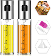 NORBASE atomizadores de aceite para cocina, dos botellas para cocción uniforme.