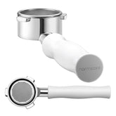 Portafiltro desnudo 54mm Normcore frente, ideal para observar la extracción