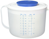 Norpro Mezclador-jarra en azul con medidas de 9 tazas para verter con precisión.