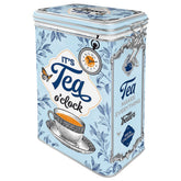 Nostalgic-Art lata retro con tapa clip para conservar aromas de té.