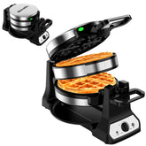 Novalife gofrera con doble plato para porciones grandes y cocción rápida