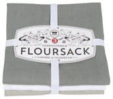Now Designs: toallas de harina gris-blanco Moonstruck para secar cristalería delicada