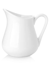 Cremero cerámico Nucookery de 12 oz visto de frente, diseño elegante y compacto.