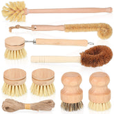 Cepillo para platos de bambú con sisal corto de Nuenen, limpieza precisa
