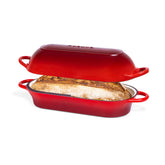 Nuovva molde para pan en hierro esmaltado, rectángulo, ideal para hornear pan.