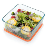 Bandeja de vidrio cuadrada NutriUPS 8x8 con tapa para hornear y almacenar