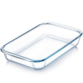 NUTRIUPS bandeja de vidrio para horno 1,5qt, ideal para porciones individuales.