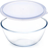 NUTRIUPS bol grande de vidrio con tapa para almacenar y conservar frescura.